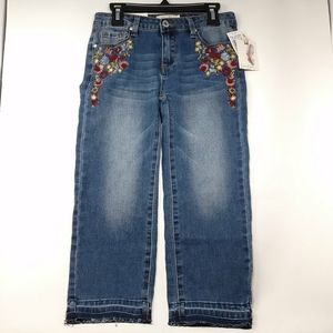 Jessica Simpson Girl's Embroidered Stretch Jeans